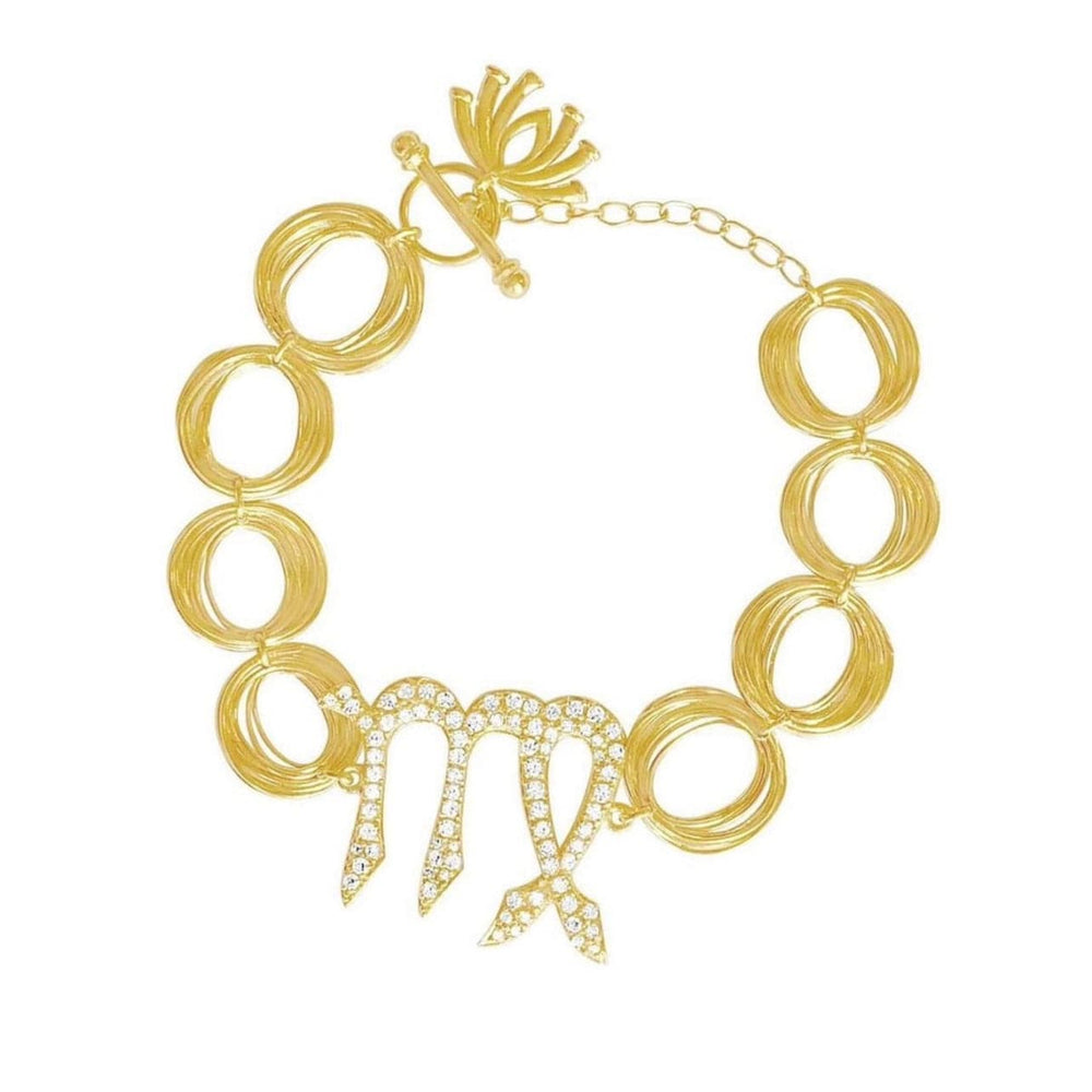 Twin Elegance Bracelet Virgo Pisces Zodiac Tibisiri Bracelet 18k sterling vermeil demi-fine jewelry