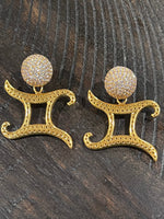 Twin Elegance Earring Gemini 2-Piece Detachable Zodiac Earring Set 18k sterling vermeil demi-fine jewelry
