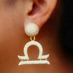 Twin Elegance Earring Libra 2-Piece Detachable Zodiac Earring Set 18k sterling vermeil demi-fine jewelry