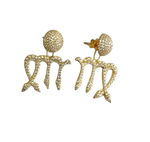 Twin Elegance Earring Virgo 2-Piece Detachable Zodiac Earring Set 18k sterling vermeil demi-fine jewelry