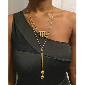 Twin Elegance Necklace Gold / Scorpio Detachable 3-in-1  Zodiac Necklace 18k sterling vermeil demi-fine jewelry