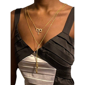 Twin Elegance Necklace Gold / Taurus Detachable 3-in-1  Zodiac Necklace 18k sterling vermeil demi-fine jewelry