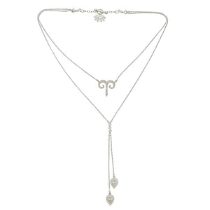 Twin Elegance Necklace Silver / Aries Detachable 3-in-1  Zodiac Necklace 18k sterling vermeil demi-fine jewelry
