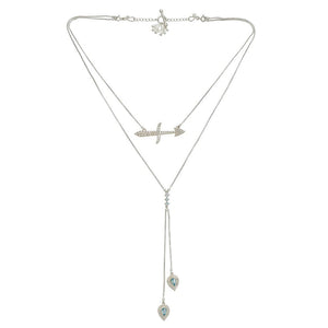 Twin Elegance Necklace Silver / Sagittarius Detachable 3-in-1  Zodiac Necklace 18k sterling vermeil demi-fine jewelry