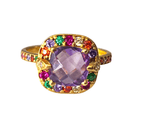 Twin Elegance Ring Copy of Allie's Candy Crush Gemstone Ring 18k sterling vermeil demi-fine jewelry