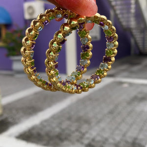 
            
                Load and play video in Gallery viewer, Her Inner Beauty Gemstone Hoops
            
        