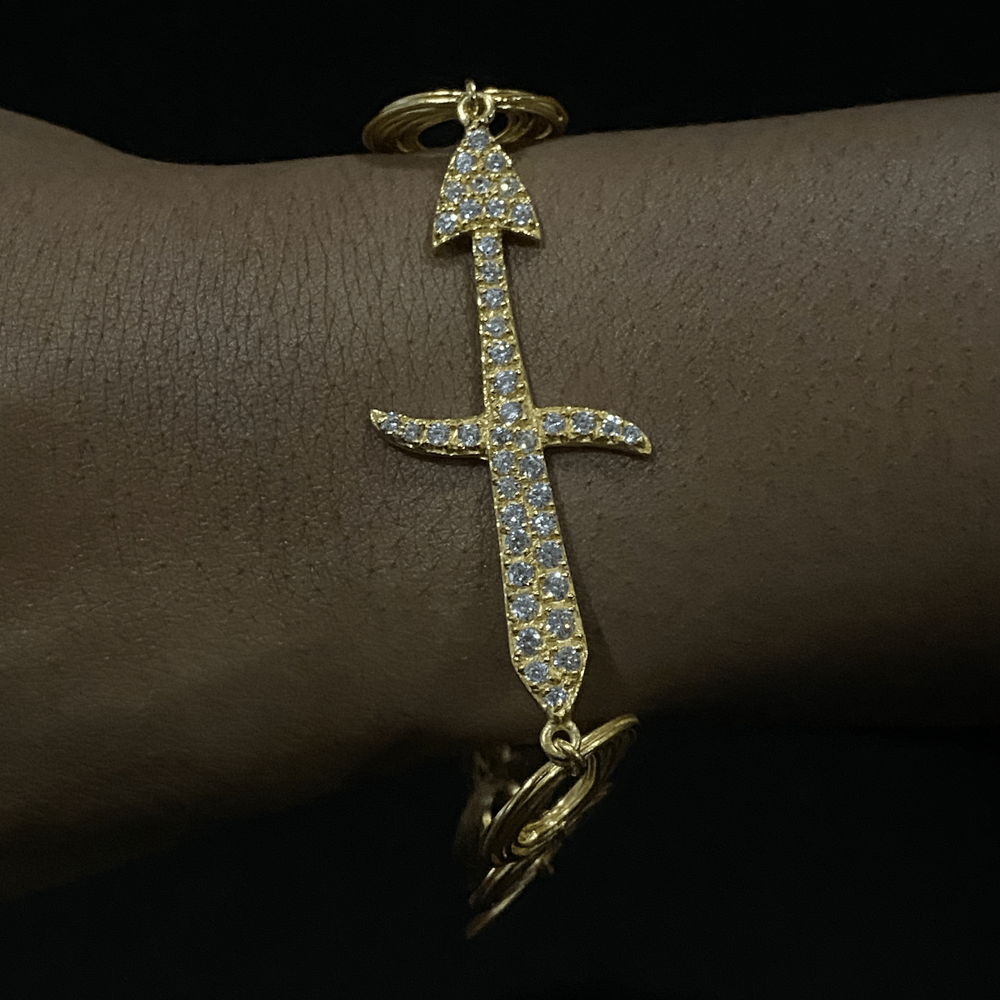 Twin Elegance Bracelet Gold Copy of Gemini Zodiac Bracelet 18k sterling vermeil demi-fine jewelry