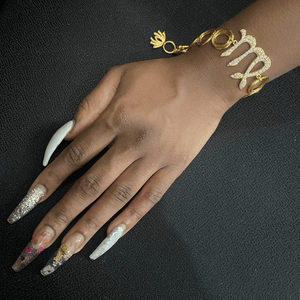 Twin Elegance Bracelet Gold Virgo  Zodiac Tibisiri Bracelet 18k sterling vermeil demi-fine jewelry