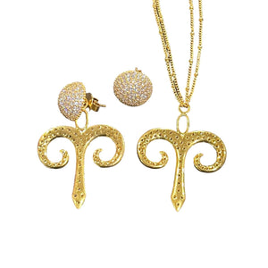 Twin Elegance Earring Aries 2-Piece Earring Set 18k sterling vermeil demi-fine jewelry