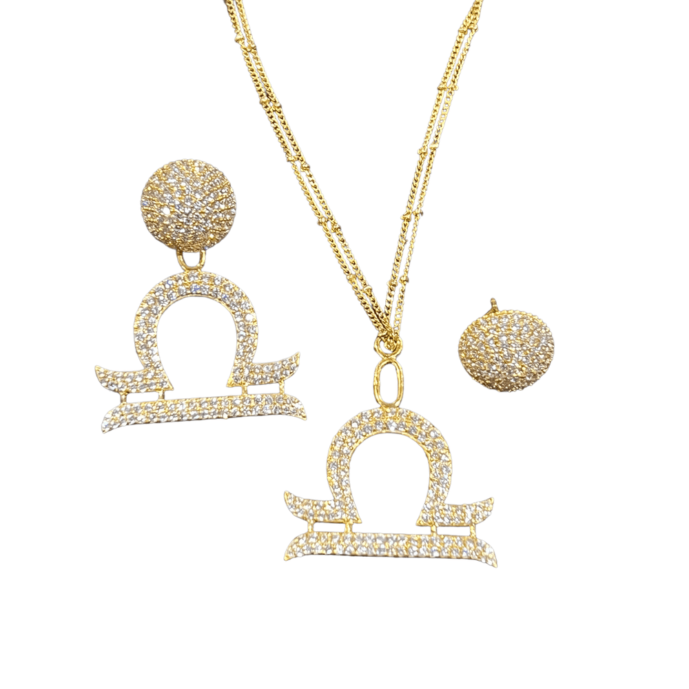 Twin Elegance Earring Virgo Zodiac 2-Piece Earring Set 18k sterling vermeil demi-fine jewelry