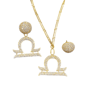 Twin Elegance Earring Virgo Zodiac 2-Piece Earring Set 18k sterling vermeil demi-fine jewelry