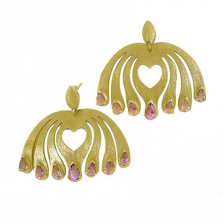 
            
                Load image into Gallery viewer, Twin Elegance Earrings Amethyst Self-Love Post Earrings 18k sterling vermeil demi-fine jewelry
            
        