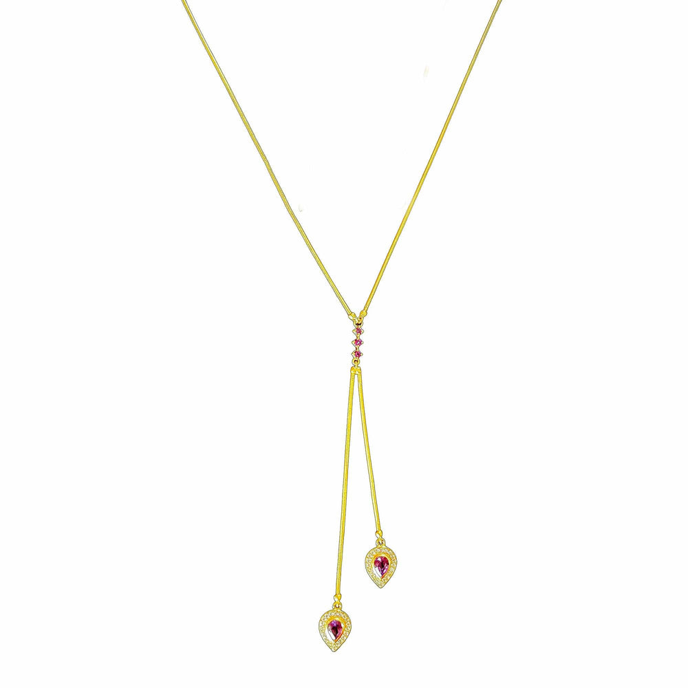 Twin Elegance Necklace Aquarius Detachable 3-in-1 Necklace 18k sterling vermeil demi-fine jewelry