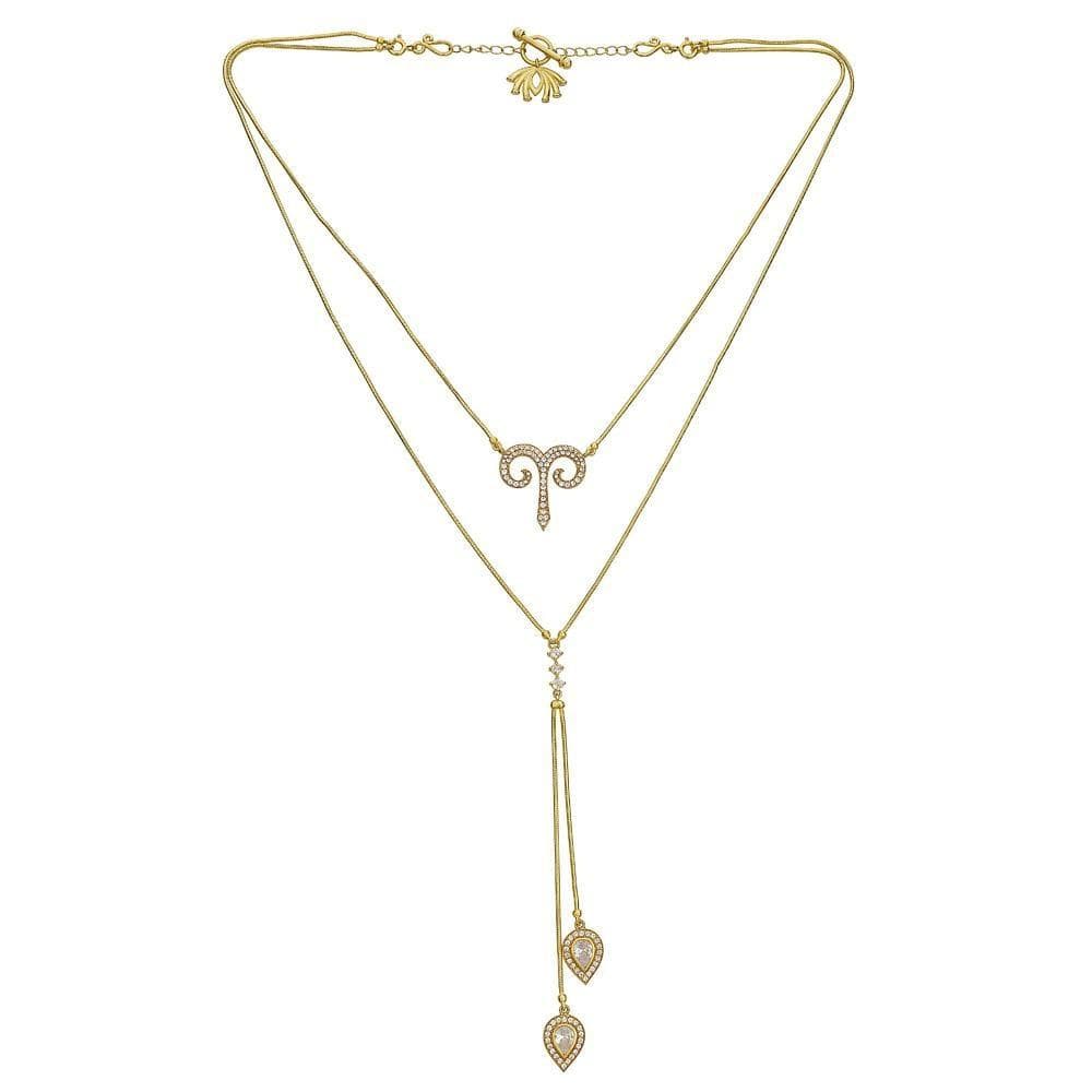 Twin Elegance Necklace Detachable 3 in 1 Aries Necklace 18k sterling vermeil demi-fine jewelry