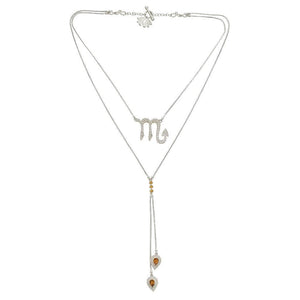 
            
                Load image into Gallery viewer, Twin Elegance Necklace Detachable 3 in 1 Scorpio Necklace 18k sterling vermeil demi-fine jewelry
            
        