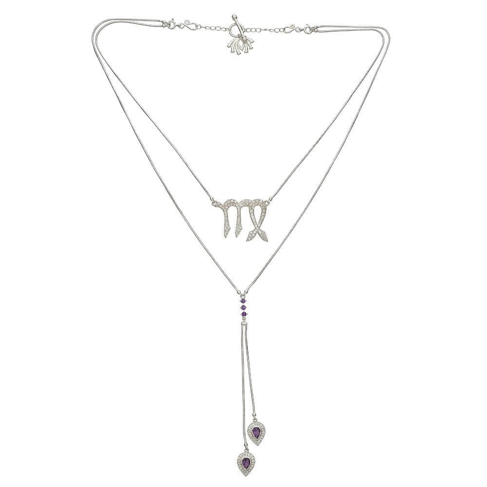 Twin Elegance Necklace Detachable 3 in 1 Virgo Necklace 18k sterling vermeil demi-fine jewelry