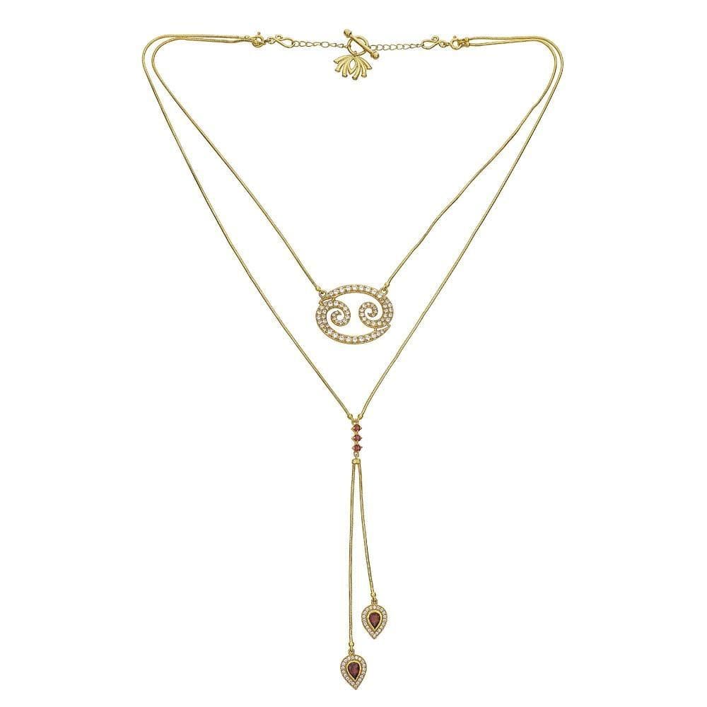 Twin Elegance Necklace Gold Detachable 3 in 1 Cancer Necklace 18k sterling vermeil demi-fine jewelry