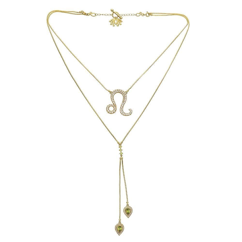 
            
                Load image into Gallery viewer, Twin Elegance Necklace Gold Detachable 3 in 1 Leo Necklace 18k sterling vermeil demi-fine jewelry
            
        