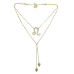Twin Elegance Necklace Gold Detachable 3 in 1 Leo Necklace 18k sterling vermeil demi-fine jewelry