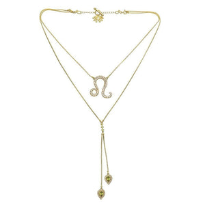 
            
                Load image into Gallery viewer, Twin Elegance Necklace Gold Detachable 3 in 1 Leo Necklace 18k sterling vermeil demi-fine jewelry
            
        