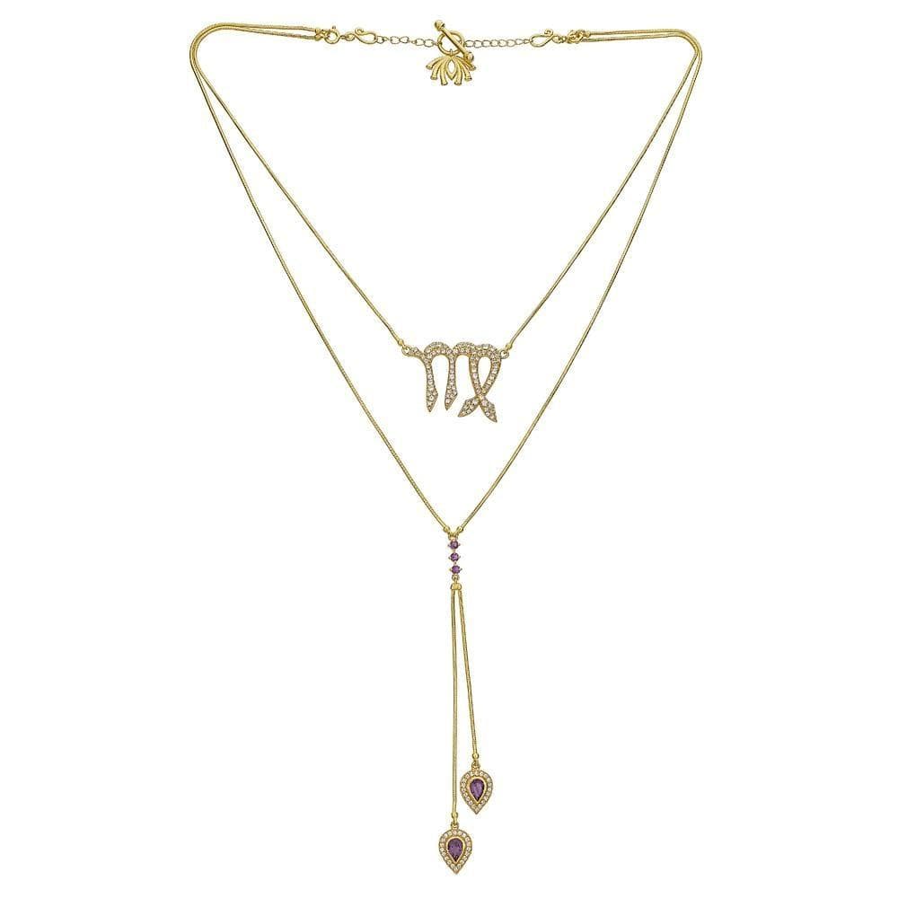 
            
                Load image into Gallery viewer, Twin Elegance Necklace Gold Detachable 3 in 1 Virgo Necklace 18k sterling vermeil demi-fine jewelry
            
        