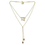 Twin Elegance Necklace Gold Detachable 3 in 1 Virgo Necklace 18k sterling vermeil demi-fine jewelry