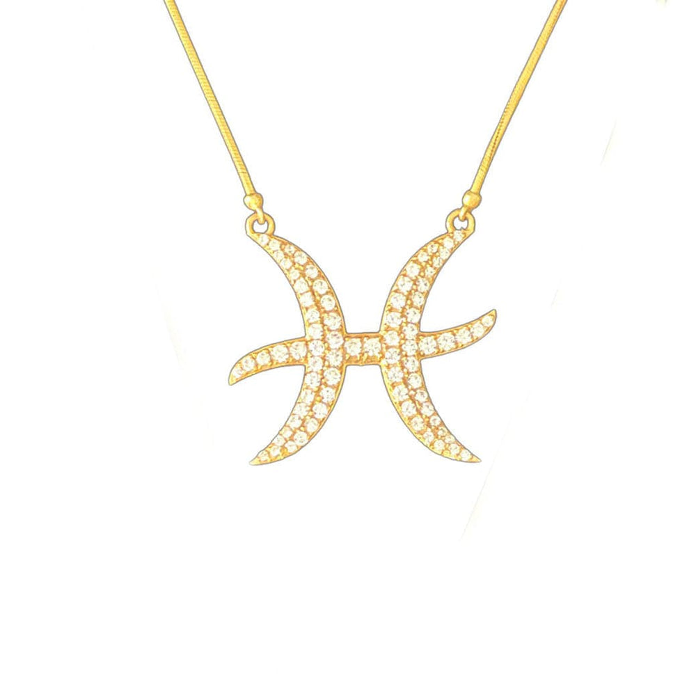 Twin Elegance Necklace Ms Pisces Detachable 3 in 1 Necklace 18k sterling vermeil demi-fine jewelry