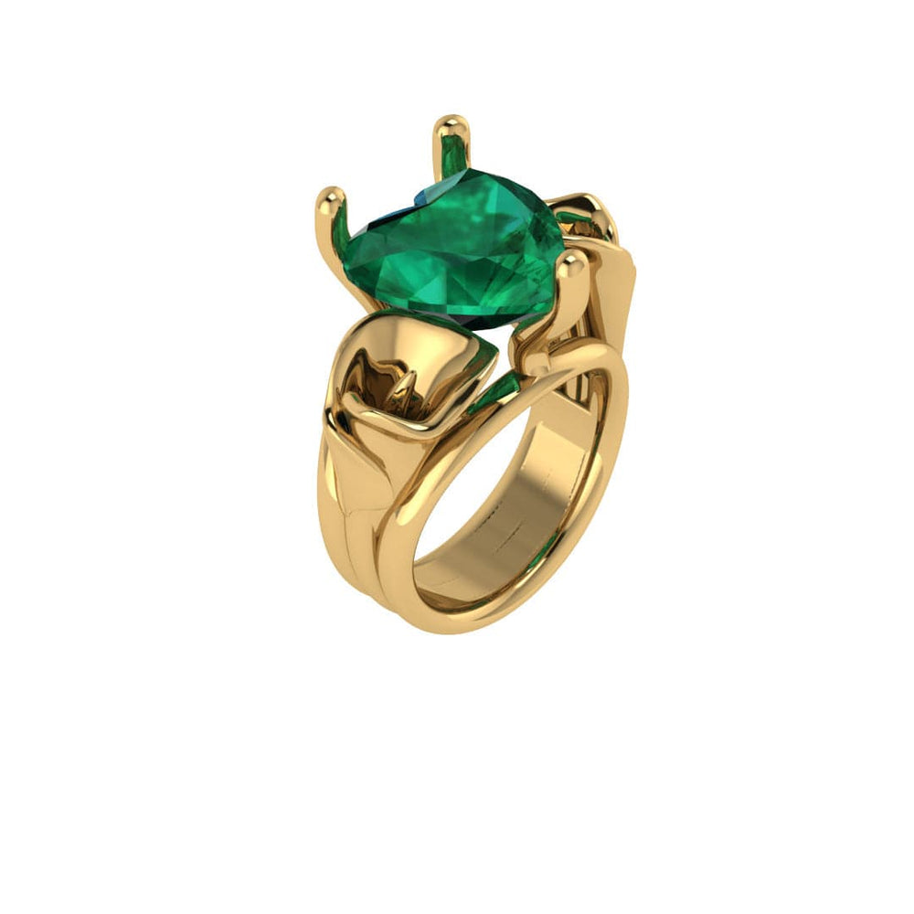 
            
                Load image into Gallery viewer, Twin Elegance Ring Cally Self Love Cocktail Ring 18k sterling vermeil demi-fine jewelry
            
        